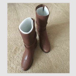 Stuart Weitzman Women's Nuranchdressing Leather Mid Calf Ankle Boots